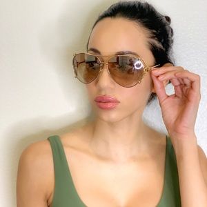 Gold Roberto Cavalli Aviators 😍
